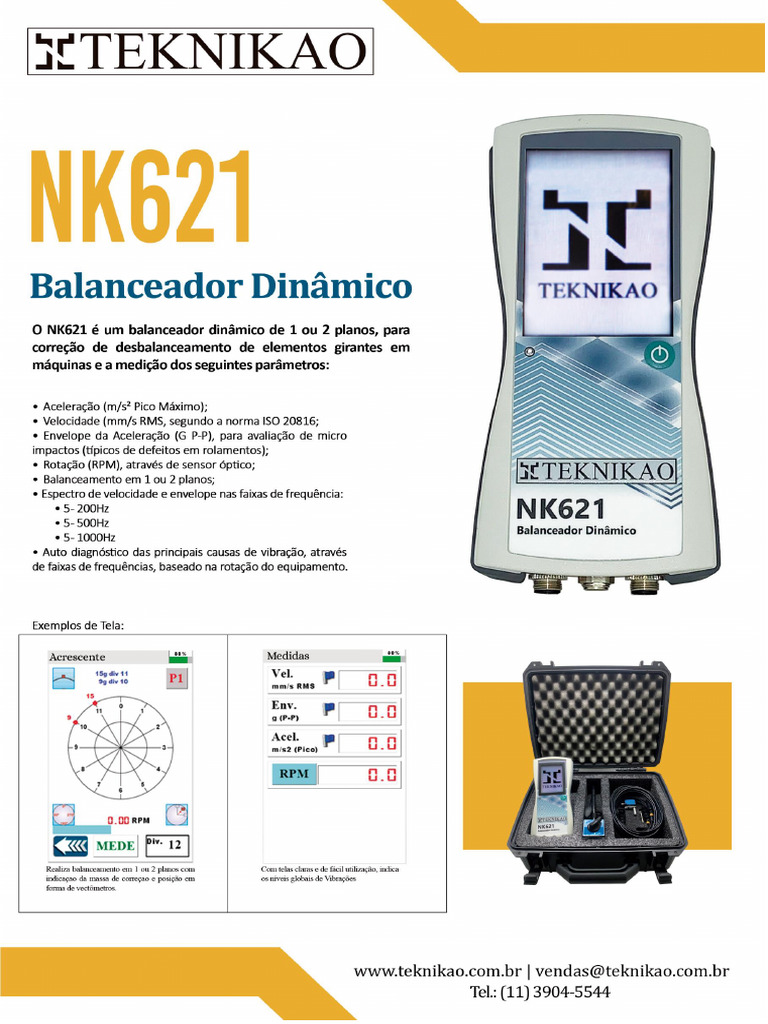 Catálogo Balanceador Dinâmico NK621 | PDF