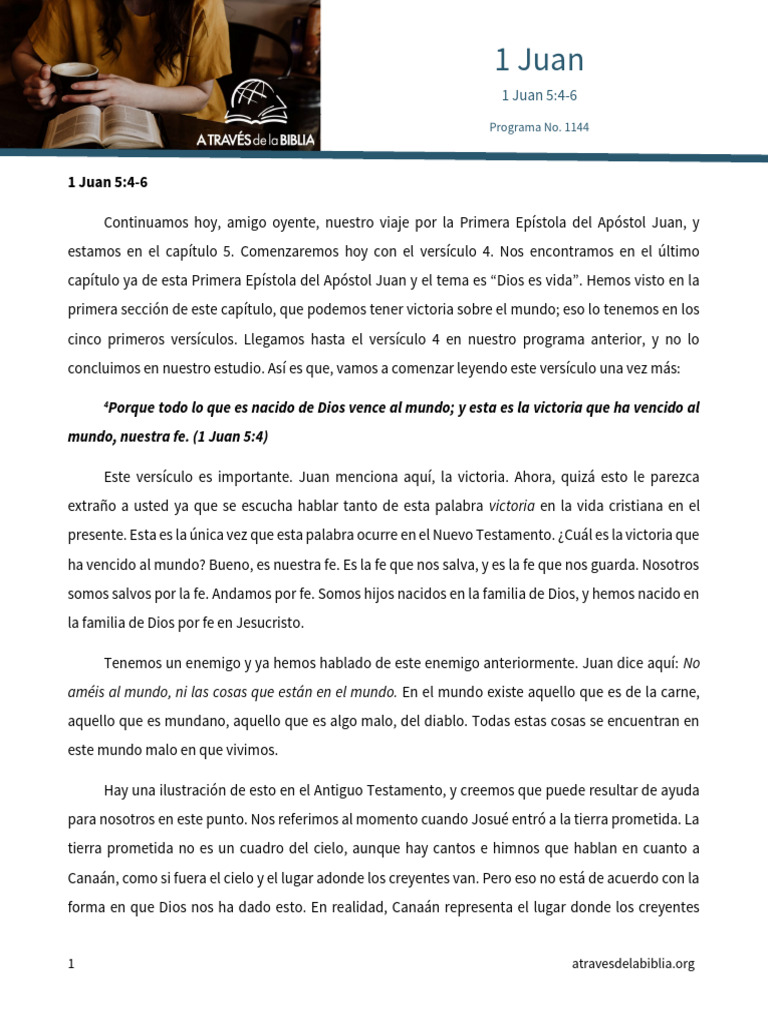 Curated visual reference: Gallery Detail: 1 Juan 5 4 6 Pdf Cristo Título
