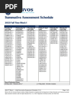 Eduvos 2025 Summative Exam Schedule | PDF