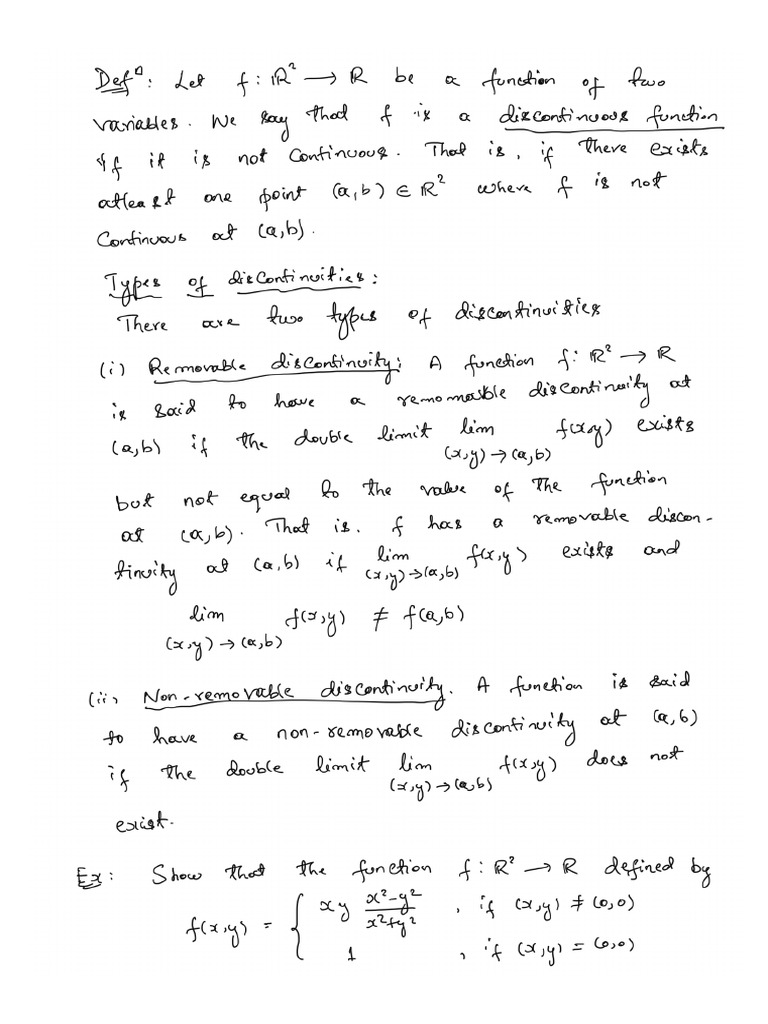 Discontinuous Functions | PDF