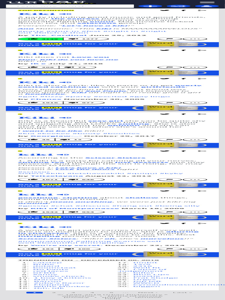 Urban Dictionary Kiki | PDF