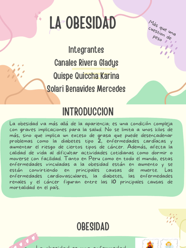 Causas y Consecuencias de la Obesidad | PDF | Obesidad | Enfermedades ...