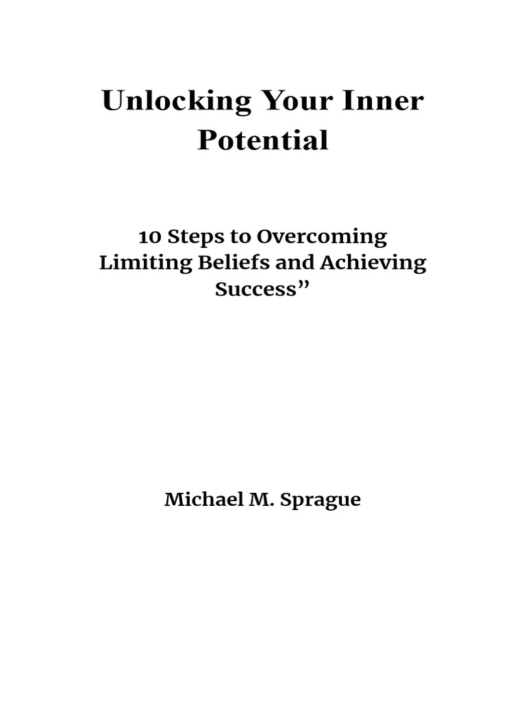 Unlocking Your Inner Potential | PDF | Optimism | Thought