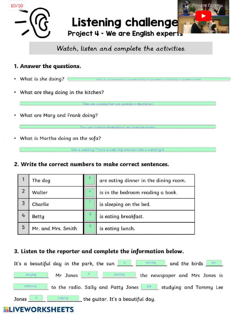 Exercie English Practice Class | PDF