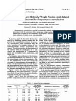 Identification Low-Molecular-Weight Substances Streptomyces: of Nucleic Acid-Related Secreted by Aureofaciens