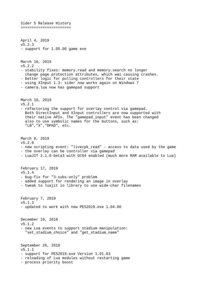 Sider 5 Release Notes and Updates | PDF | Computing | Computing Platforms