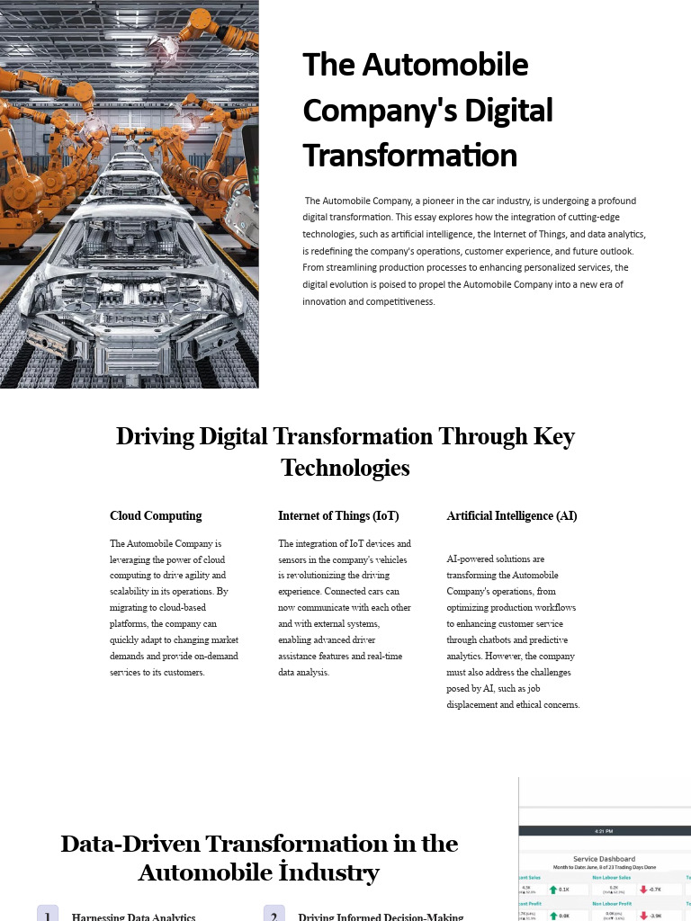 Digital Transformation in Automotive Industry | PDF | Internet Of ...