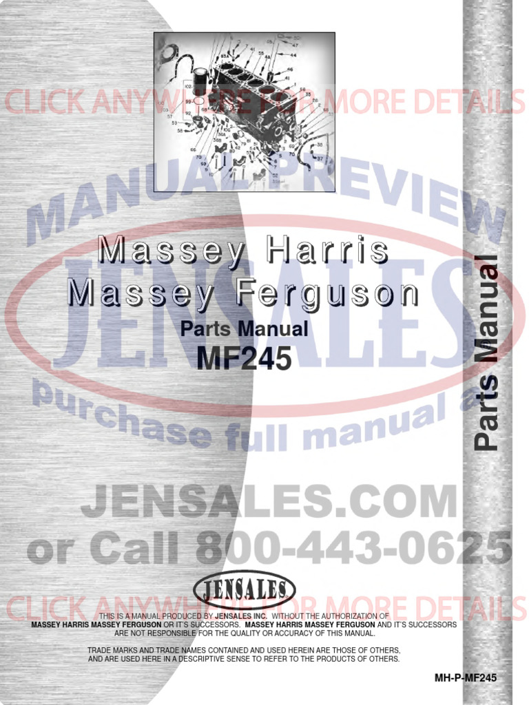 MASSEY FERGUSON 245 PARTS MANUAL PDF intelligence overview