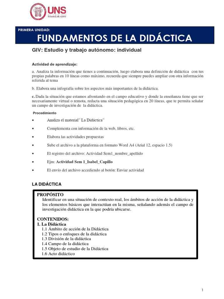 Fundamentos de la Didáctica Educativa | PDF | Aprendizaje | Enseñando