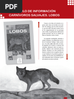 Proyecto Fascículo de Información CARNIVOROS SALVAJES. LOBOS