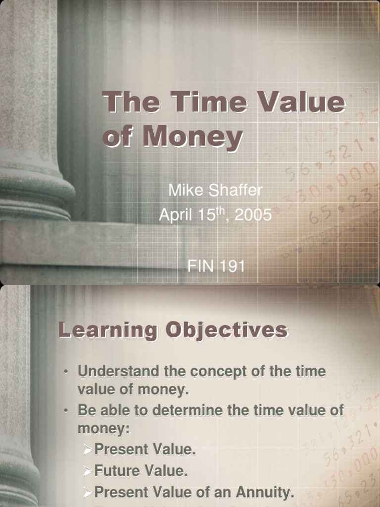 TVM | PDF | Present Value | Time Value Of Money
