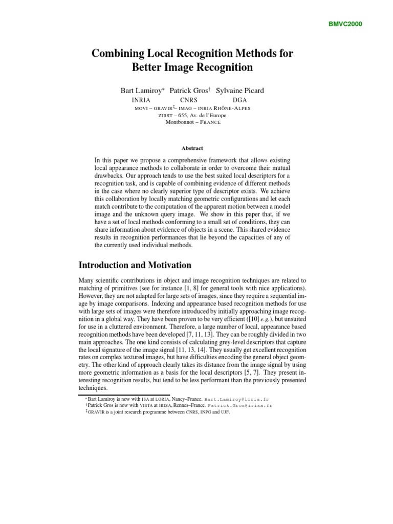 Enhanced Image Recognition Framework | PDF