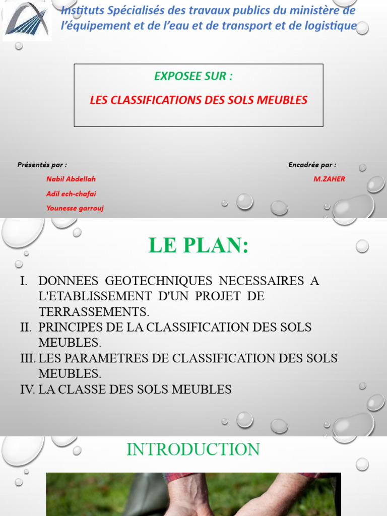 Classification des sols meubles en géotechnique | PDF | Limon ...