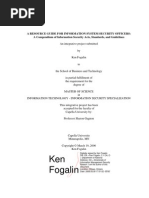 Download A RESOURCE GUIDE FOR INFORMATION SYSTEM SECURITY OFFICERS A Compendium of Information Security Acts Standards and Guidelines by kfogalin2449 SN7531526 doc pdf