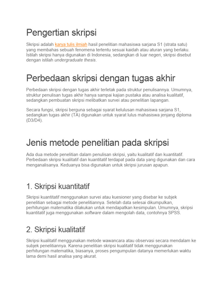 Panduan Struktur Skripsi 200 Halaman | PDF | Komputer