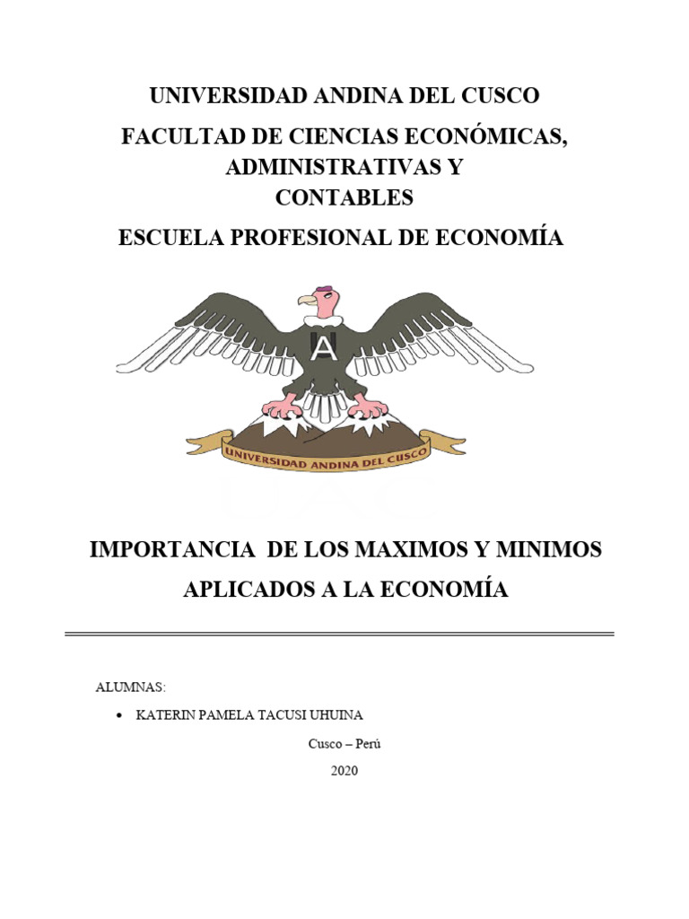 Importancia de Los Maximos y Minimos | PDF | Derivado | Función ...