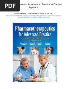 Pharmacotherapeutics For Advanced Practice: A Practical Approach. ISBN 9781496319968, 978-1496319968