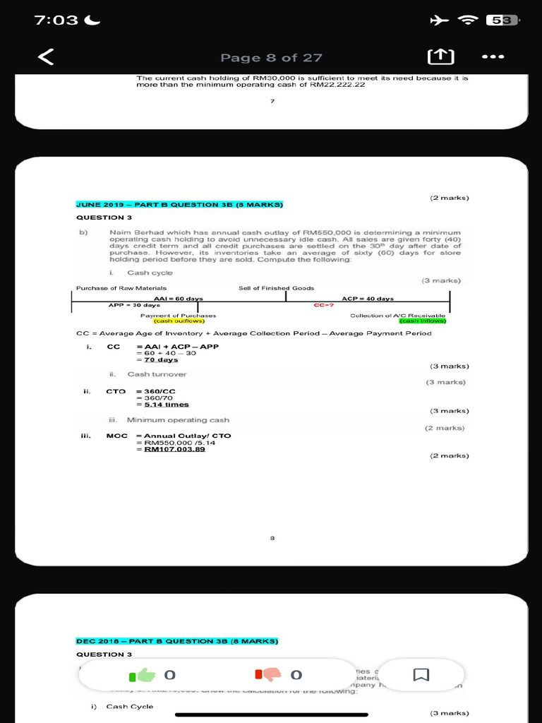 Ans Past Year Fin242 June2019 Pdf