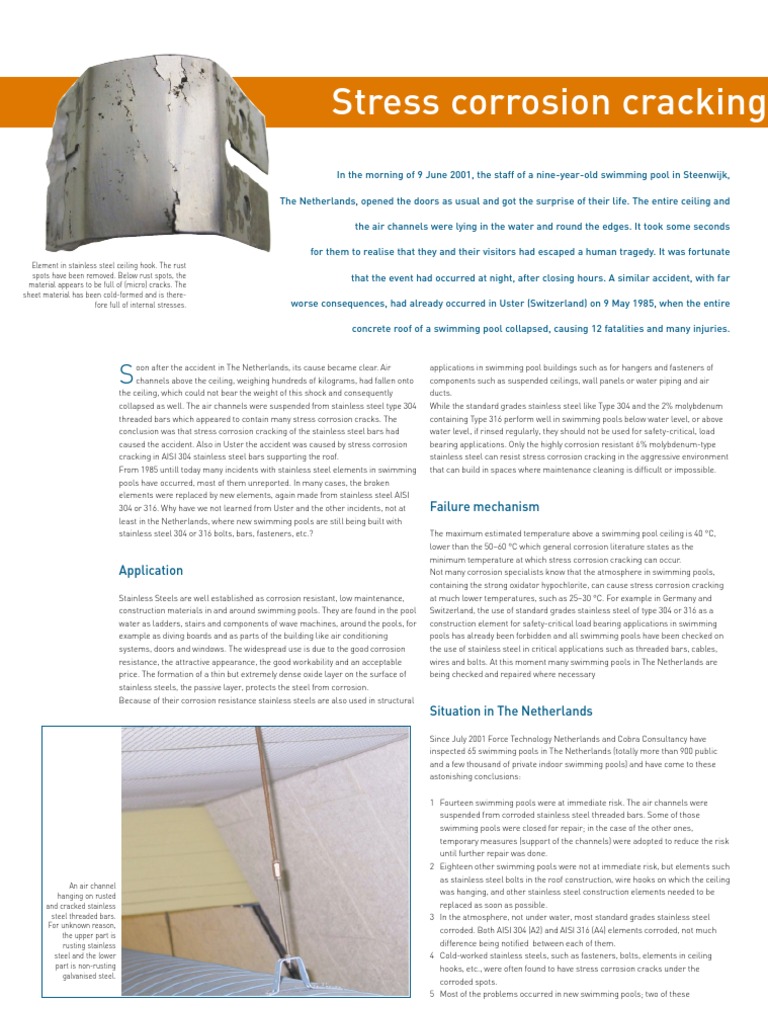 Case Study SCC | PDF | Corrosion | Stainless Steel