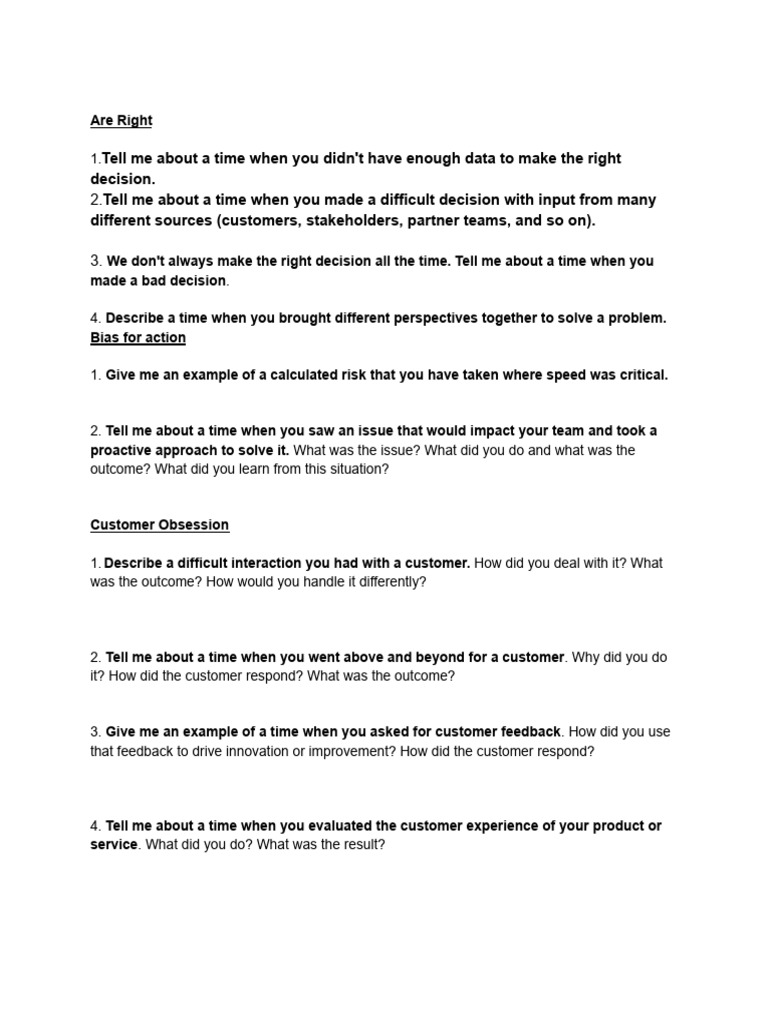 Behavioral Interview Questions Guide | PDF | Goal | Information