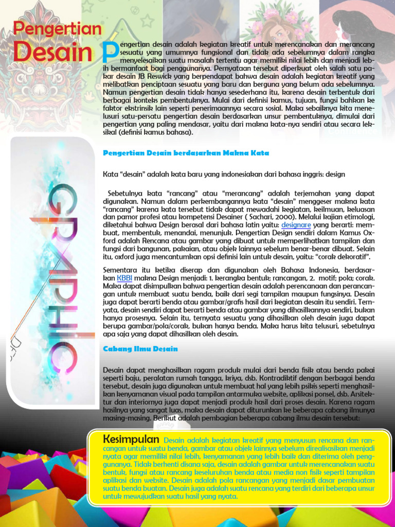 Pengertian dan Cabang Ilmu Desain | PDF | Seni