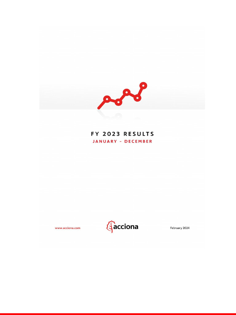 Acciona 2023 Annual Results Download Free Pdf Securities Act Of