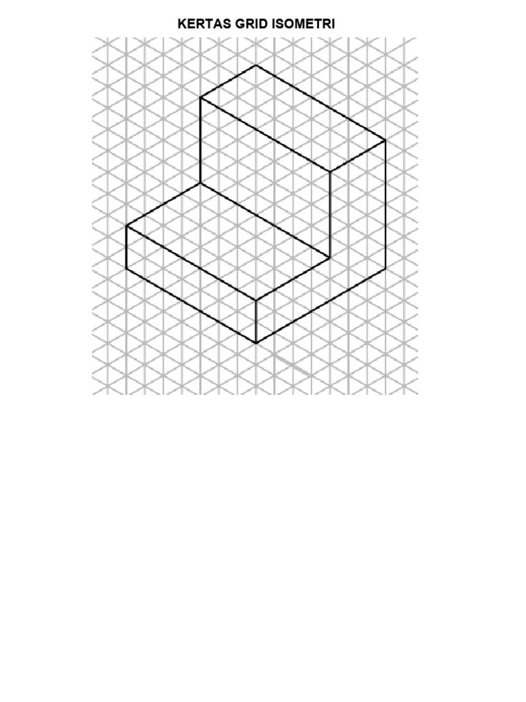 Kertas Grid Isometrik dan Ortografik | PDF