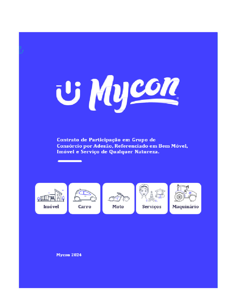 Regulamento do Consórcio Mycon S.A. | PDF | Consórcio | Crédito