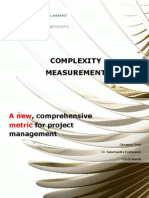 Complexity Management - A New Comprehensive Metric for Project Management