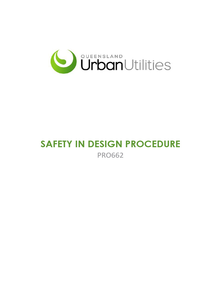 Safety in Design Procedure PRO662 | PDF | Occupational Safety And ...