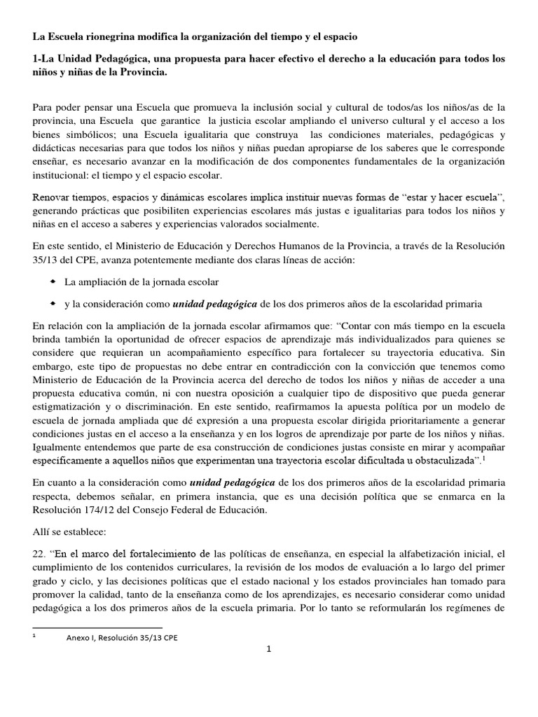 Inclusión y Justicia en la Escuela Rionegrina | PDF | Plan de estudios ...