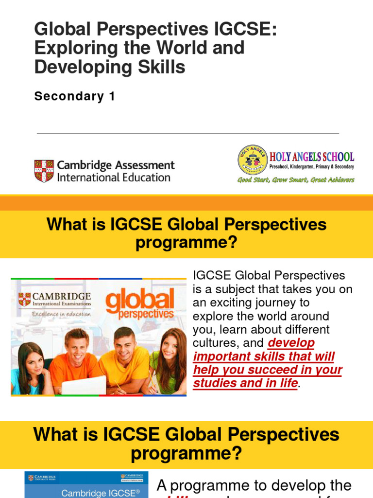 Understanding IGCSE Global Perspectives | PDF | Learning | Communication