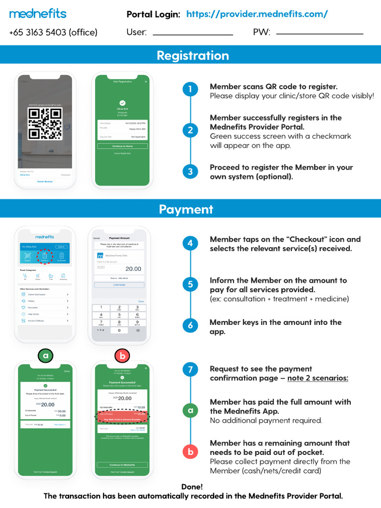 Mednefits Member Registration Guide | PDF | Qr Code | Point Of Sale
