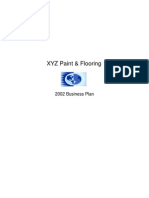 XYZ Paint - Business Plan Sample - Jeff Dean