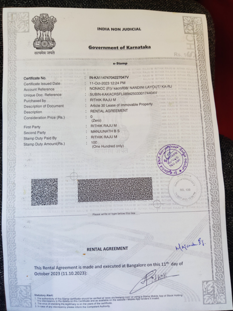 Rental Agreement | PDF