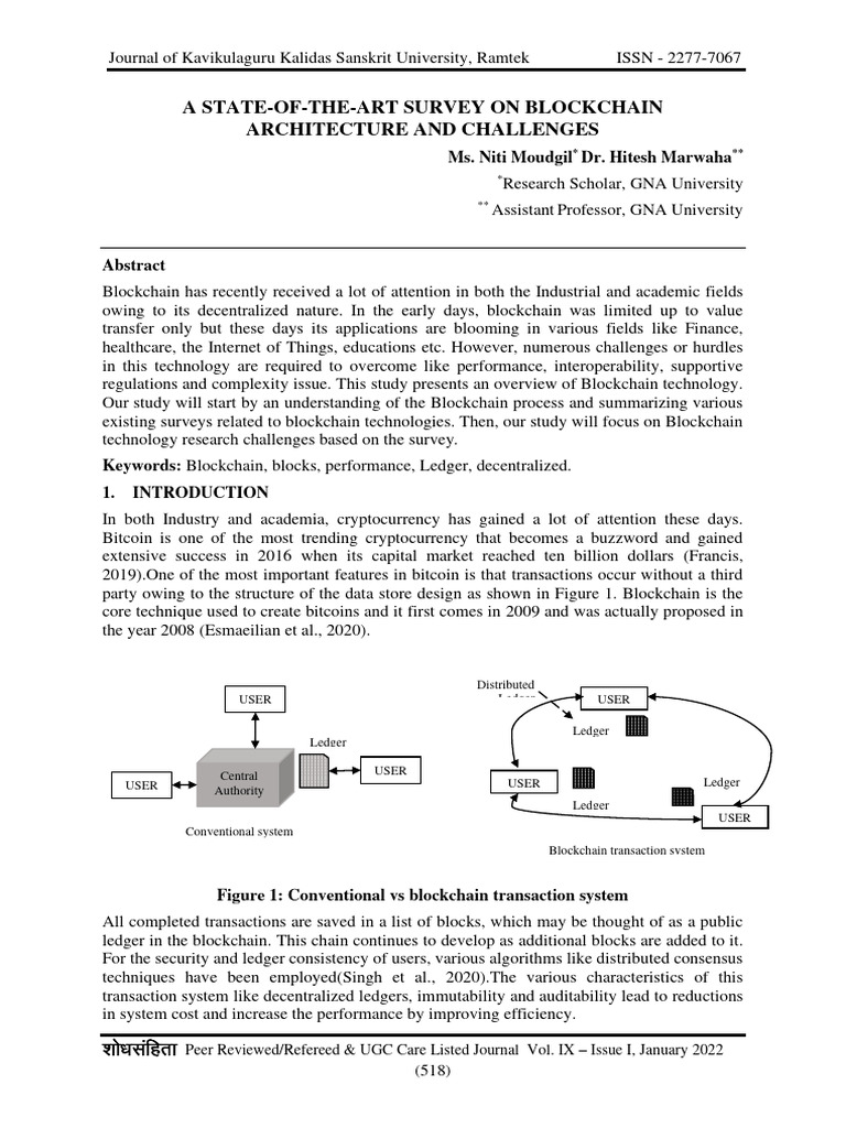 63 r a state of the art survey on blockchain pdf computer