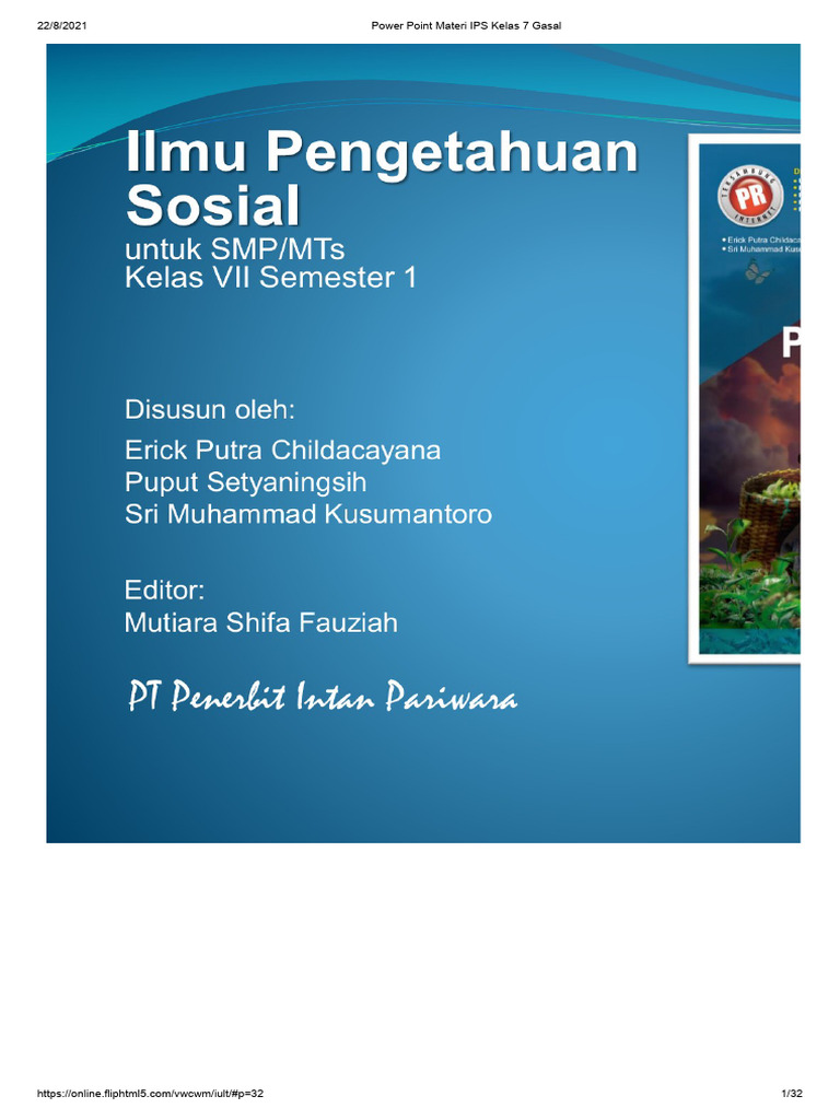 Power Point Materi Ips Kelas 7 Gasal Pdf