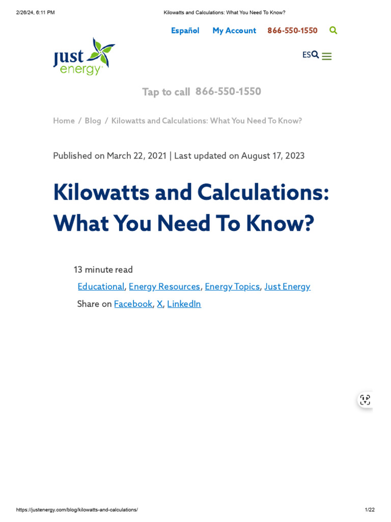 What Is 8 Kilowatts
