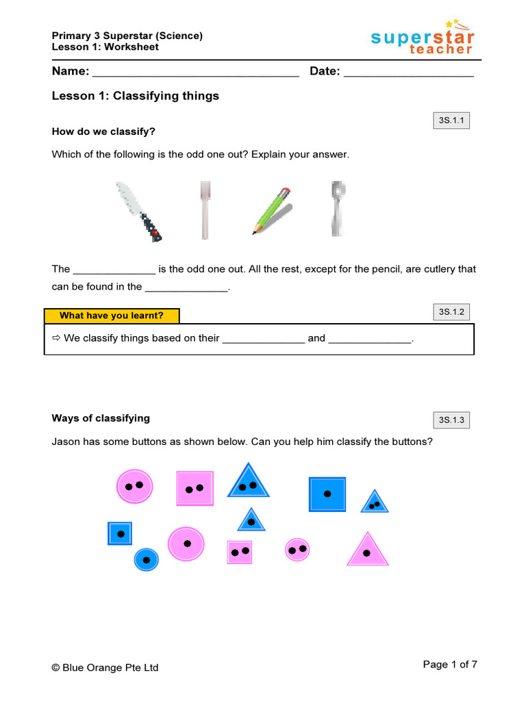 Classifying Objects in Science | PDF | Flowers | Plants