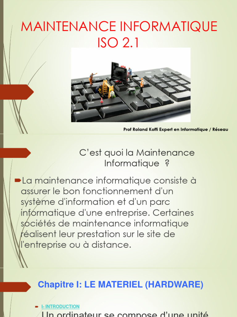 Maintenance Informatique Essentielle | PDF | Microprocesseur | Bios