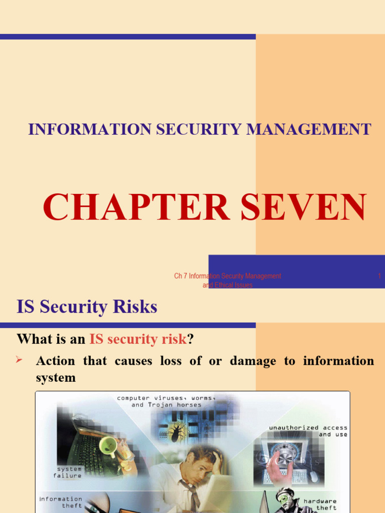 CH Last-7 Information Security and Ethical Issues | PDF | Computer ...