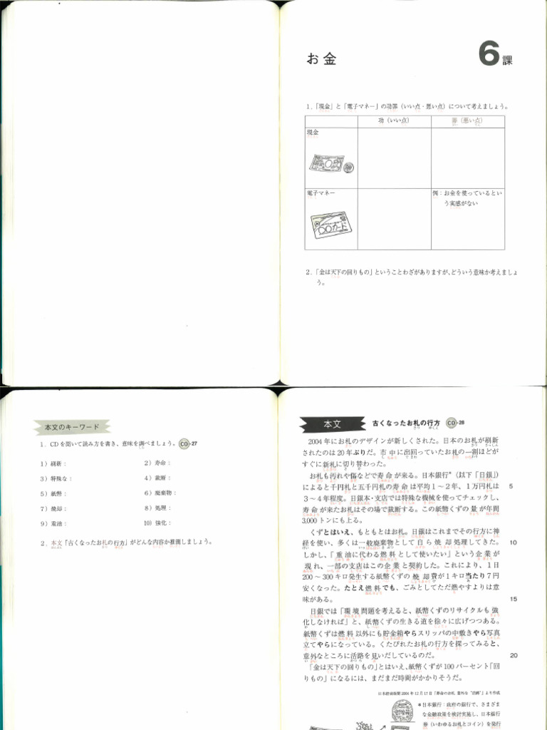 中級を学ぼう (中期) 6課 | PDF
