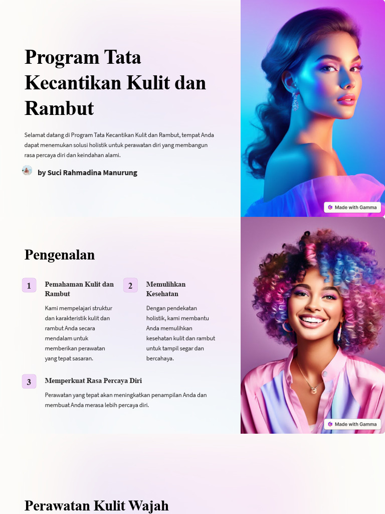 Program Tata Kecantikan Kulit Dan Rambut | PDF | Gaya Hidup