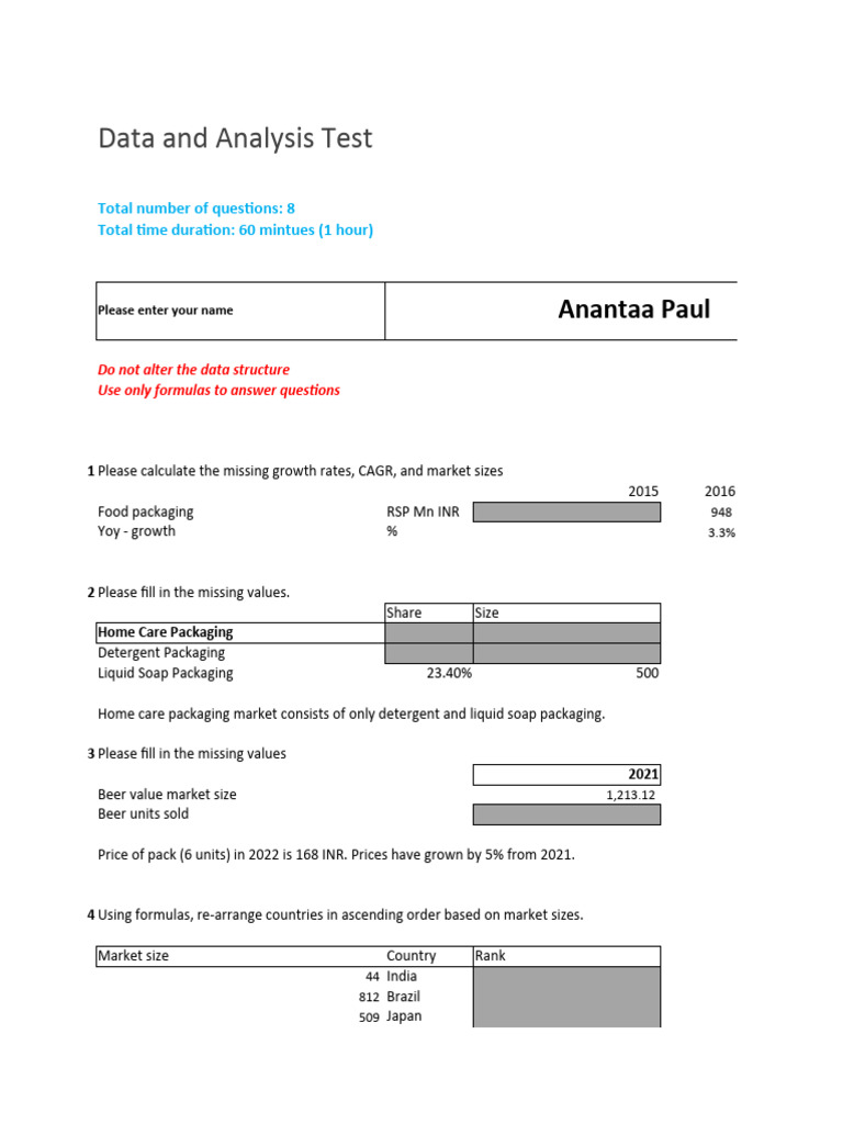 Data Analysis and Market Growth Test | PDF | Hamburgers | Beef