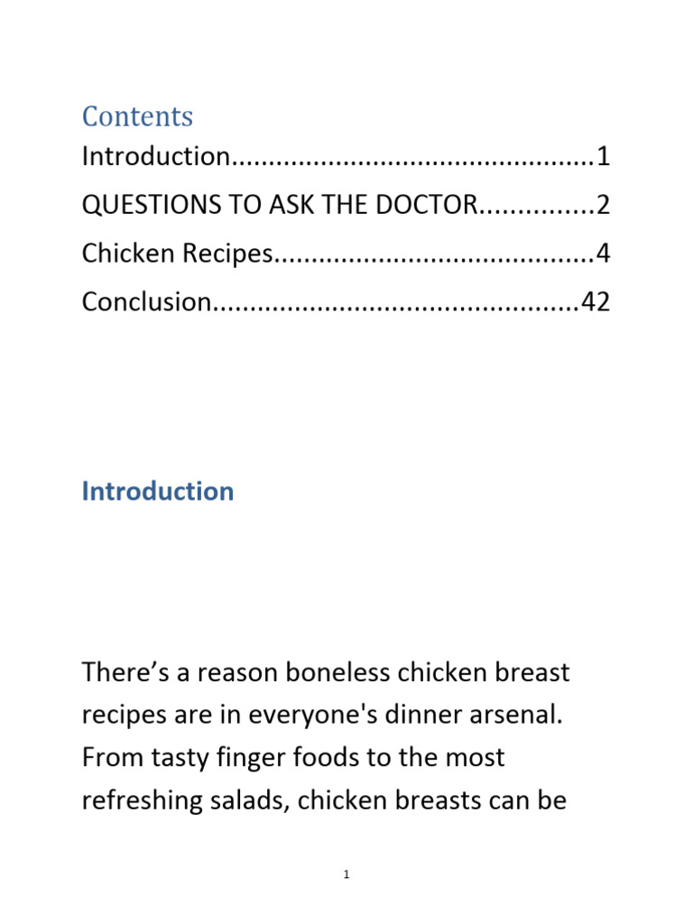Easy Boneless Chicken Recipes Guide | PDF | Chicken Soup | Foods