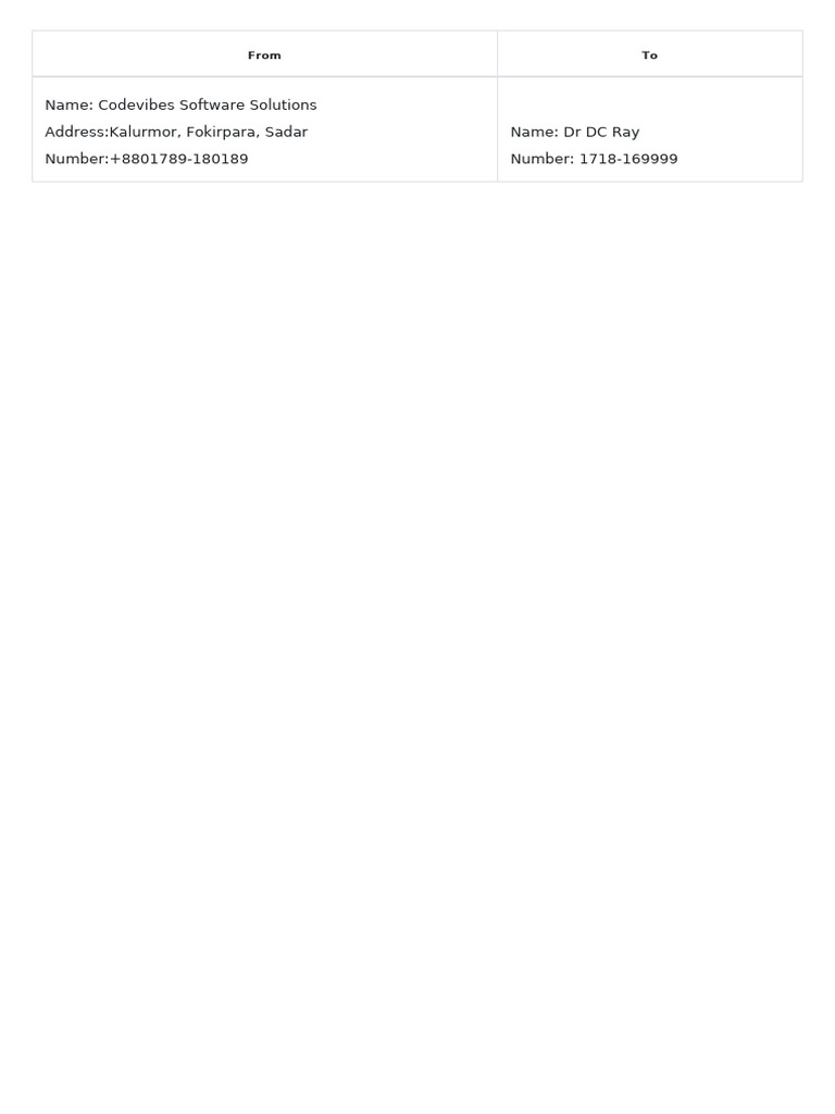 Codevibes Software Solutions Contact Info | PDF | Business