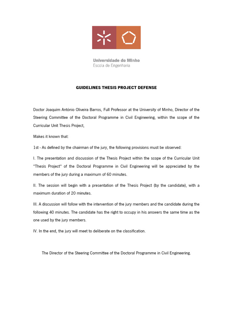 Thesis Project Defense Guidelines | PDF | Art