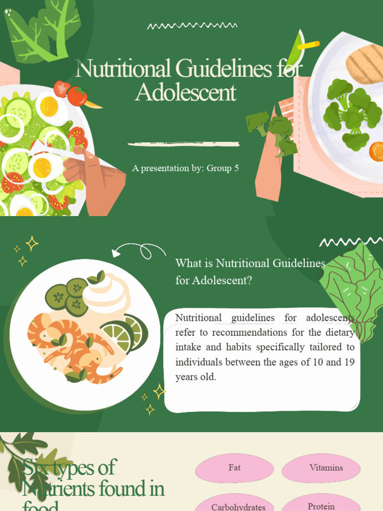 NUTRITION GUIDELINES FOR ADOLESCENT visual data 7