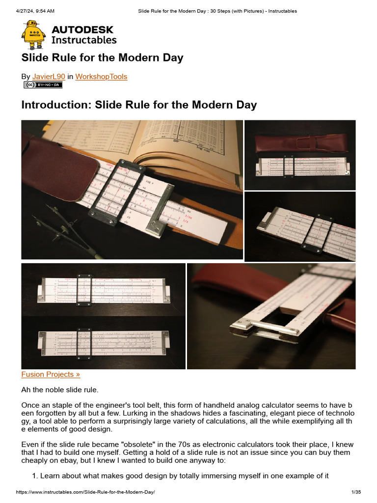 DIY Slide Rule Construction Guide | PDF | Logarithm | Trigonometric ...