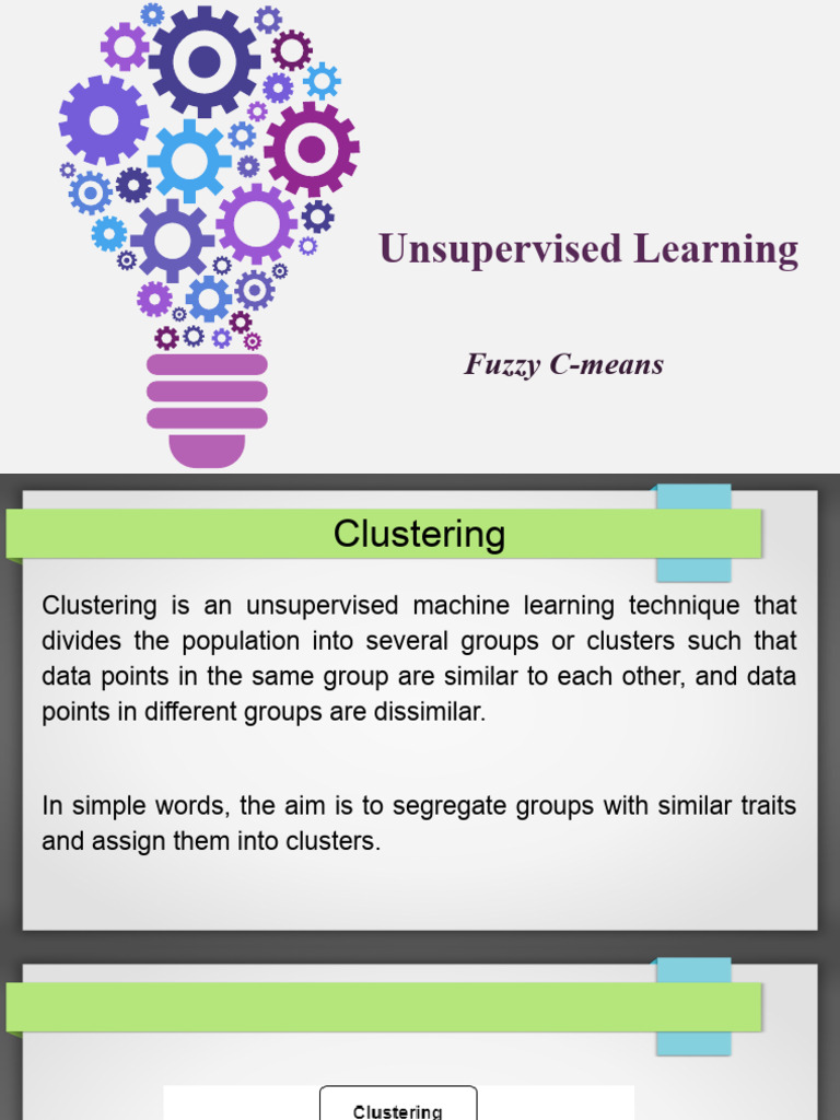 Fuzzy C-Means Clustering Explained | PDF | Cluster Analysis | Fuzzy Logic